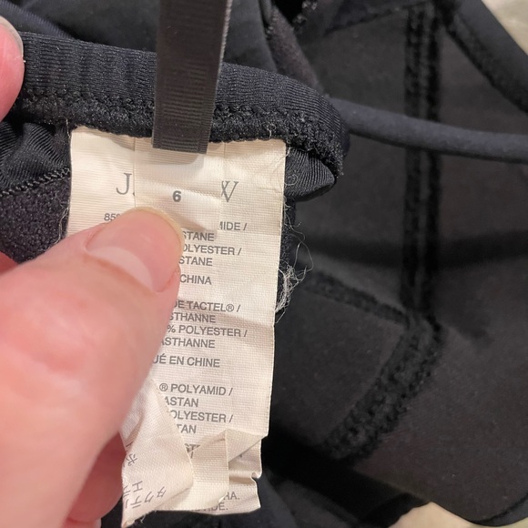 J Crew black one-piece underwire halter style swimsuit - size 6 - Picture 5 of 5